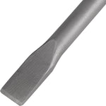 Talhadeira SDS Max CRV Tradestar 18x400x25mm para martelete, ferramenta de demolição em aço CRV, ideal para quebrar concreto, alvenaria e remover pisos. Detalhe da ponta da talhadeira.