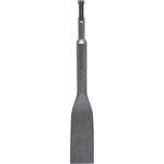 Talhadeira SDS Curva CRV Tradestar para martelete, 16x265x40mm, ideal para demolição de concreto e alvenaria. Ferramenta de aço CRV resistente, com encaixe SDS Plus e ponta curva para trabalhos em construção e reforma.