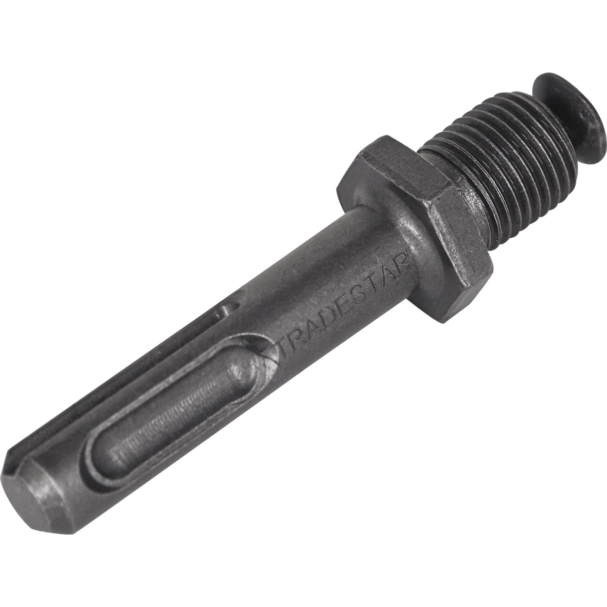 Adaptador SDS para Mandril 1/2" Tipo SDS Plus Tradestar - Ferramenta para adaptar brocas em furadeiras com encaixe SDS Plus, ideal para uso em construção civil e marcenaria. Adaptador de aço cromo vanádio Tradestar.