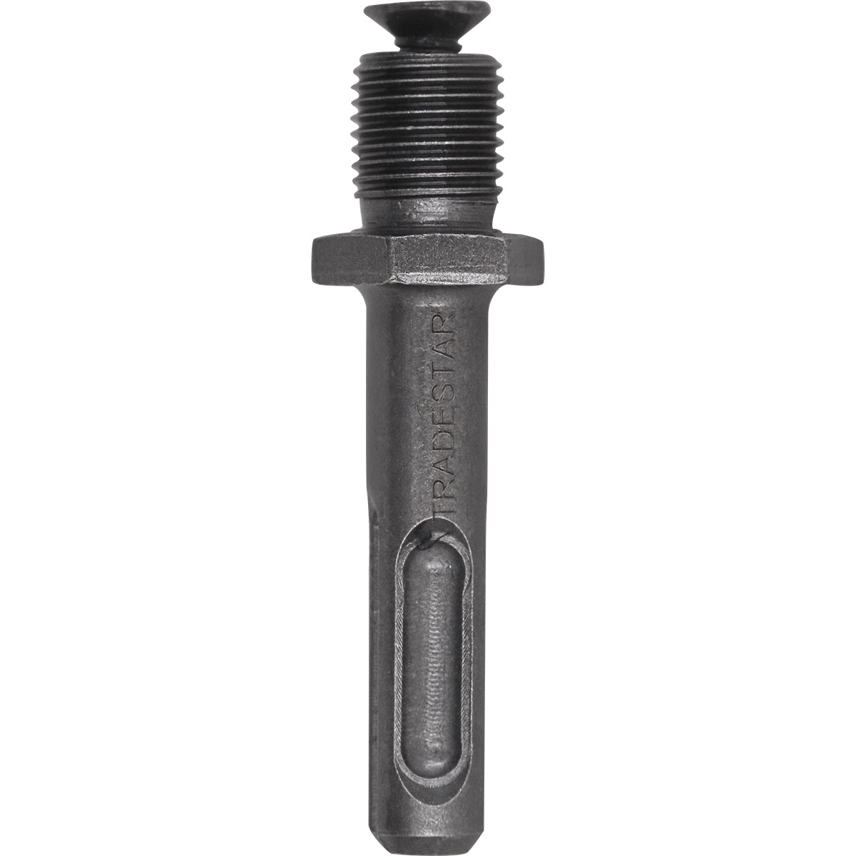 Adaptador SDS para Mandril 1/2" Tipo SDS Plus Tradestar - Adaptador de aço cromo vanádio para adaptar mandril em ferramentas com encaixe SDS Plus, ideal para perfurações em concreto e alvenaria.