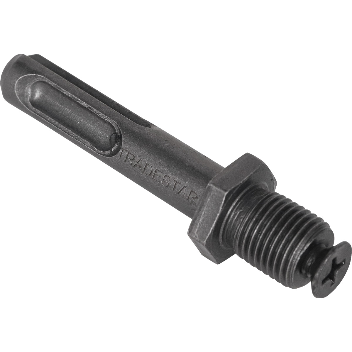Adaptador SDS para Mandril 1/2" Tipo SDS Plus Tradestar - Adaptador de aço cromo vanádio para adaptar mandril de 1/2" em ferramentas SDS Plus, ideal para perfurações em concreto e alvenaria.