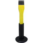 Talhadeira Manual Aço 8"x18MM Tradestar com empunhadura emborrachada, ideal para construção civil e reformas. Ferramenta de aço carbono com acabamento eletrostático, resistente e durável. Perfeita para abrir dutos, fazer furos, cortar tijolos e demolir alvenaria. Compre agora na JJC Ferramentas!