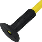 Talhadeira Manual Aço 12"x18MM Tradestar com empunhadura emborrachada preta e cabo amarelo, ideal para construção civil e reformas. Ferramenta de aço carbono resistente e durável para abrir dutos, fazer furos, cortar tijolos e demolir alvenaria. Empunhadura ergonômica para maior segurança e conforto.