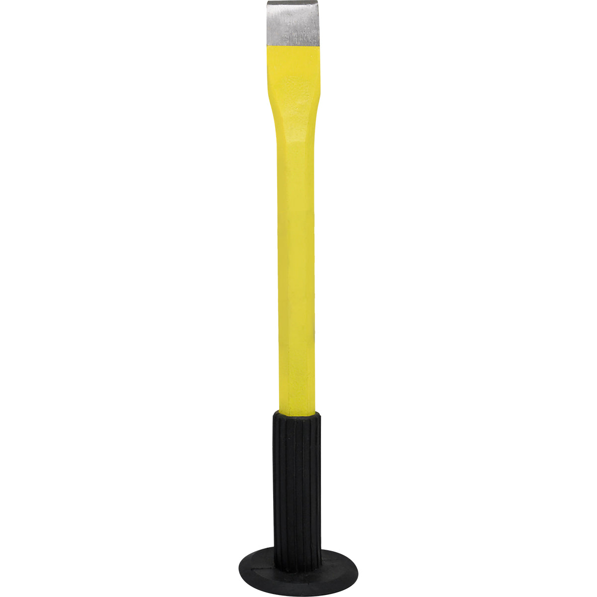 Talhadeira Manual Aço 12"x18MM Tradestar com empunhadura emborrachada, ferramenta para construção civil e reformas. Ideal para abrir dutos, fazer furos, cortar tijolos e demolir alvenaria. Fabricada em aço carbono resistente e durável.