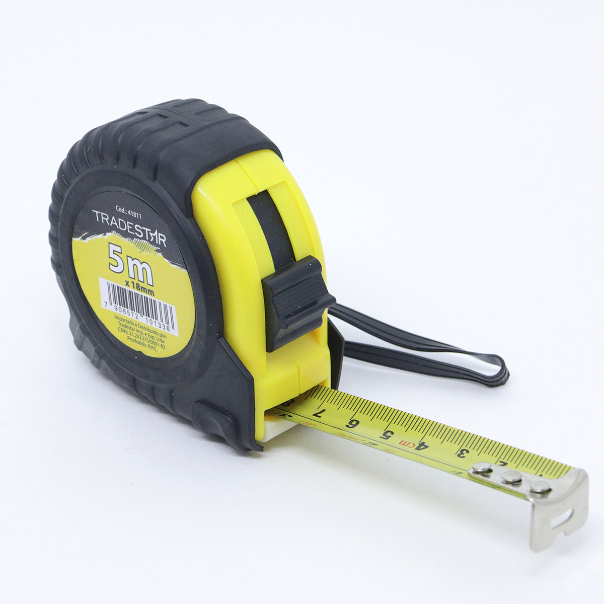Kit com 10 Trenas Profissionais Emborrachadas Tradestar 5m x 18mm. Trenas de aço reforçado, corpo emborrachado, ideais para engenheiros, eletricistas, marceneiros e construtoras. Ferramentas de medição precisas e duráveis para uso profissional e projetos DIY.