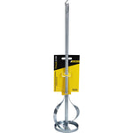 Misturador de argamassa, gesso e tinta Tradestar 40cm com encaixe SDS Plus. Ideal para furadeiras, mistura eficiente de tintas, argamassas e outros materiais. Haste de aço carbono, 8cm de diâmetro e 40cm de comprimento. Ferramenta para construção e reforma.