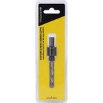 Suporte Adaptador Serra Copo Tradestar com Broca Piloto 3/8" em aço rápido, ideal para cortes precisos em madeira, metal e plástico. Ferramenta para furadeiras, indicada para marcenaria, construção civil e bricolagem. Acompanha broca piloto para centralização do furo. Produto original, novo e com garantia.