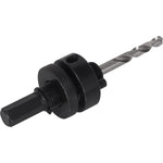 Suporte Adaptador Serra Copo Tradestar com Broca Piloto 7/16" - Ferramenta para cortes precisos em madeira, metal e plástico. Ideal para marcenaria, construção civil e bricolagem. Compatível com serras copo de diversos diâmetros.