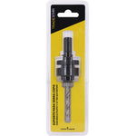 Suporte Adaptador Serra Copo Tradestar com Broca Piloto 7/16" - Ideal para cortes precisos em madeira, metal e plástico. Haste/Suporte para serra copo de 32 a 250 mm. Aço rápido, indicado para marcenaria, construção civil e bricolagem. Inclui broca piloto para centralização.