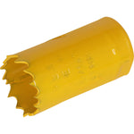 Serra Copo Bimetal Broca 27mm Corte Metal Geral Tradestar - Ferramenta amarela para corte em metal, ideal para construção, marcenaria e indústria. Serra copo bimetálica de alta durabilidade e precisão.