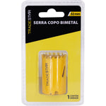 Serra copo bimetal Tradestar 32mm para corte em metal, ideal para uso profissional e industrial. Embalagem com 1 unidade. Ferramenta para cortes precisos em chapas, tubos e materiais metálicos.