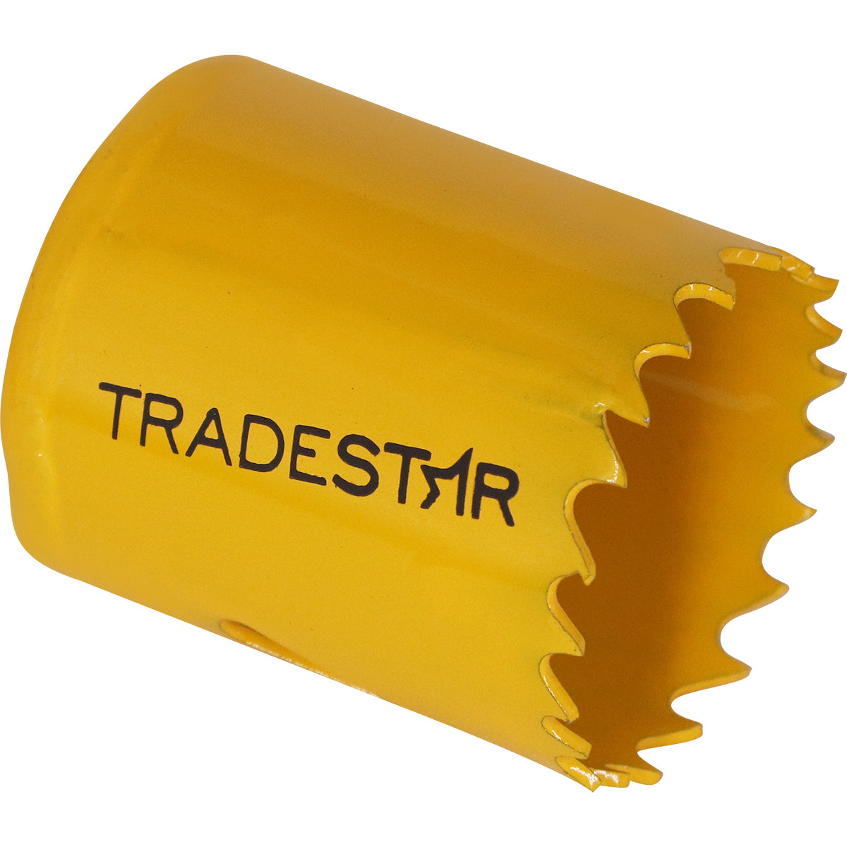 Serra Copo Bimetal Broca 38mm Corte Metal Geral Tradestar - Serra copo amarela para corte em metal, ideal para construção, marcenaria e indústria. Ferramenta bimetálica Tradestar para cortes precisos e rápidos em chapas e tubos metálicos.