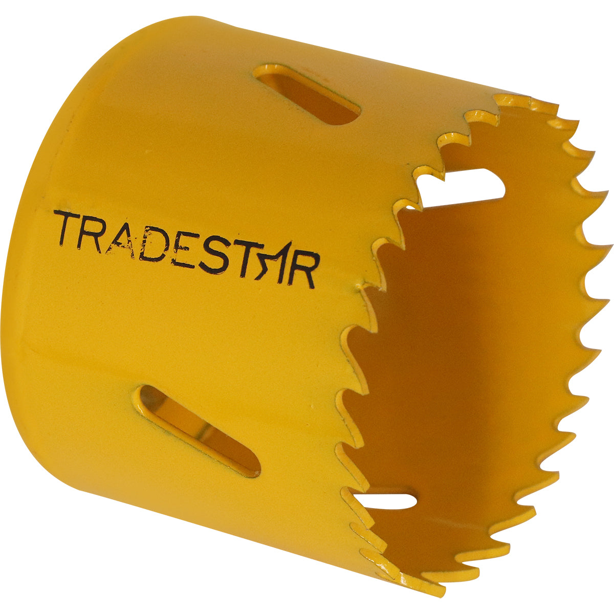 Serra Copo Bimetal Tradestar 51mm para corte em metal, ideal para chapas, tubos e materiais metálicos. Ferramenta de alta durabilidade e precisão para uso em marcenaria, construção civil e indústrias.
