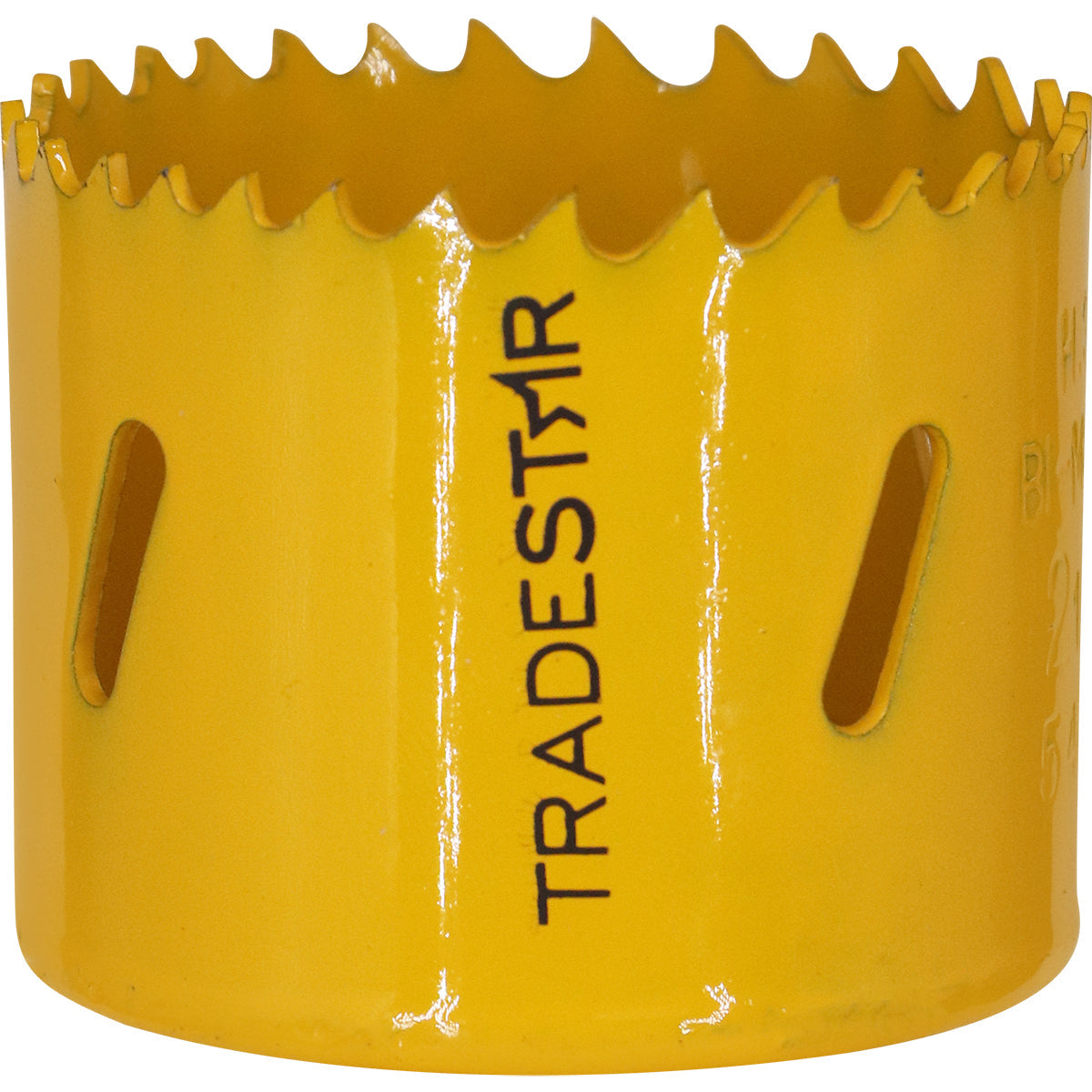 Serra Copo Bimetal Tradestar 54mm para corte em metal, ideal para uso profissional e industrial. Ferramenta de corte com broca, durável e resistente, para cortes precisos em chapas metálicas, tubos e outros materiais metálicos.