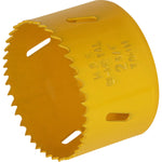 Serra Copo Bimetal Broca 70mm Corte Metal Geral Tradestar - Serra copo amarela de alta performance para cortes precisos em metal, ideal para uso profissional e industrial. Possui dentes afiados e design resistente para cortes rápidos e eficientes em chapas, tubos e outros materiais metálicos.