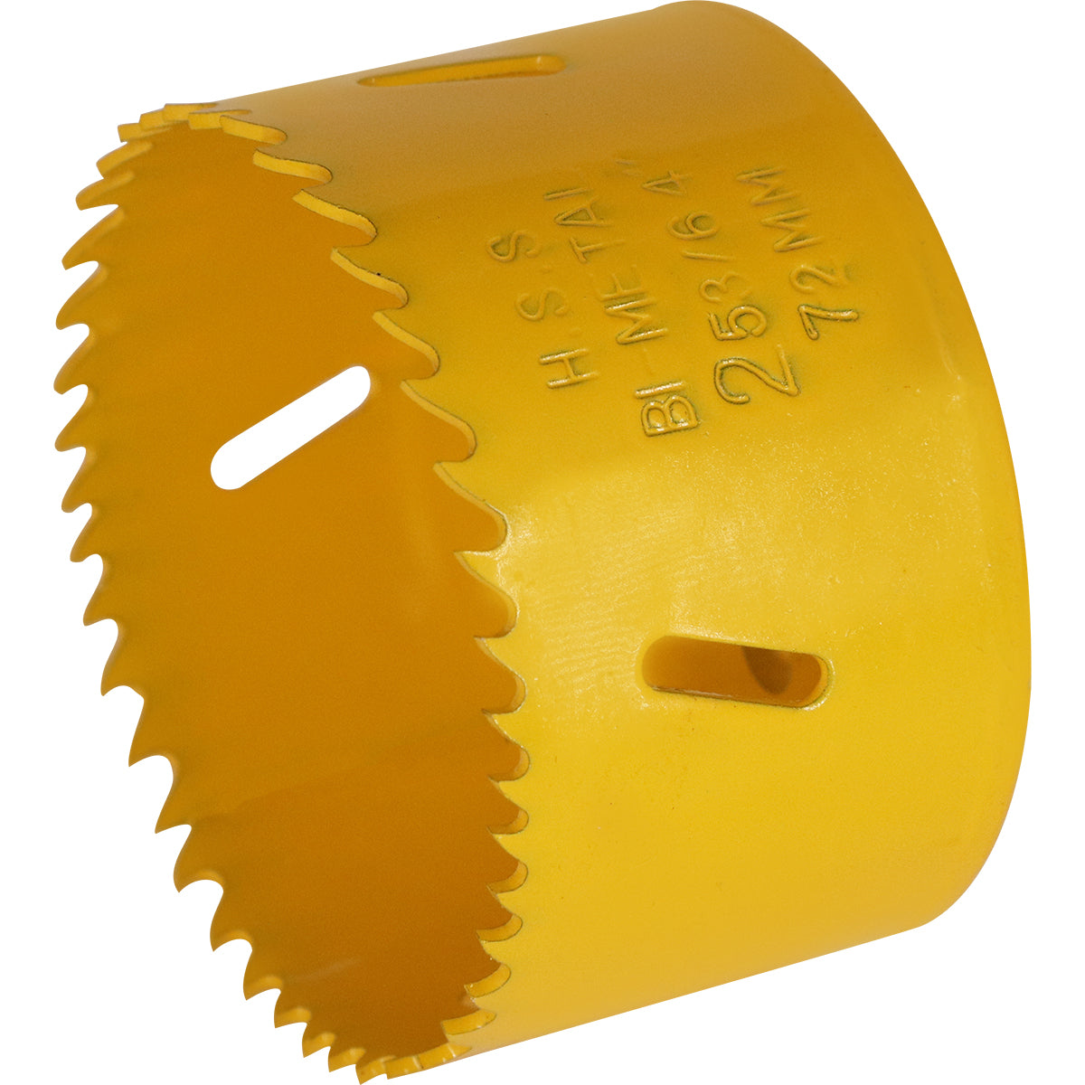 Serra Copo Bimetal Broca 72mm Corte Metal Geral Tradestar - Serra copo amarela para cortes precisos em metal, madeira, plásticos e gesso. Ideal para construção, marcenaria e indústrias. Produto original Tradestar, com garantia.
