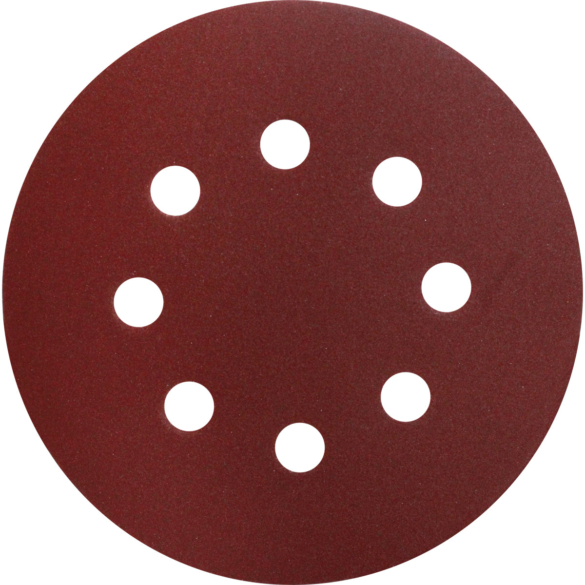 Disco de Lixa Pluma 125mm com velcro e furos para lixadeira, ideal para desbaste e acabamento em paredes de alvenaria, gesso e massa corrida. Pacote com 10 unidades da Tradestar.