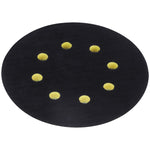 Disco de suporte para lixadeira roto orbital Roquite Hookit Prato 5 polegadas, com velcro para fixação de lixas, ideal para trabalhos em madeira, metal e gesso. Ferramenta para funilaria, marcenaria e pintura automotiva.