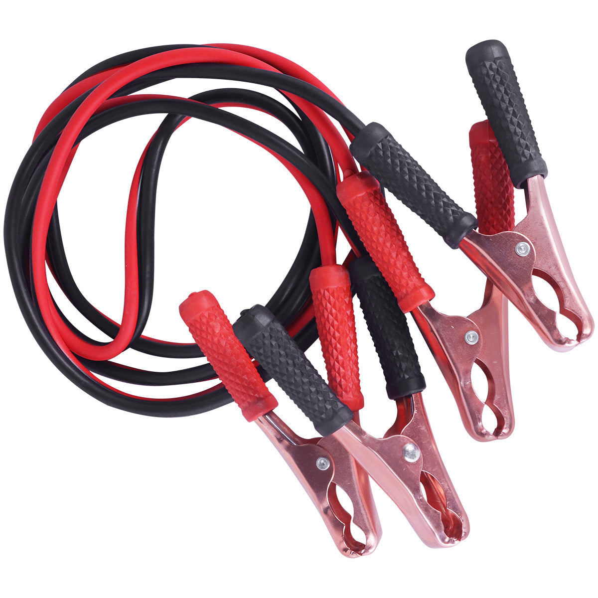 Cabo Chupeta Bateria 200A 2,5 Metros Reforçado com Garras tipo jacaré para veículos 12V e 24V. Cabo de transmissão de energia para recarga de baterias automotivas, ideal para oficinas e eletricistas.