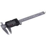 Paquímetro Digital 150mm Pro em Inox Tradestar, ferramenta de medição de alta precisão com display digital para medições internas, externas, profundidade e ressaltos. Ideal para mecânicos, engenheiros e profissionais de usinagem. Paquímetro digital em aço inoxidável, com escala em mm e polegadas, visor digital e botões de controle.