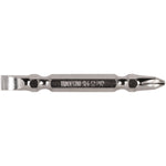 Bits Ponteira Dupla 65mm PH2 Philips Fenda Tradestar - Ideal para parafusadeiras, aço S2, imantado, 1/4". Perfeito para marcenaria, carpintaria e construção civil. Alta durabilidade e precisão.