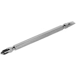 Bits Ponteira Dupla Parafusadeira 110mm PH2 Philips Fenda Pro Tradestar - Ponta dupla, aço S2, imantada, para parafusadeiras, ideal para marcenaria, carpintaria e construção civil. Inclui ponta Philips e Fenda.