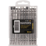Bits ponteira dupla parafusadeira 110mm PH2 1/4" Philips Fenda Tradestar Pro, jogo com 10 peças, aço S2, pontas magnéticas, ideal para parafusadeiras elétricas em marcenaria, carpintaria e construção civil.