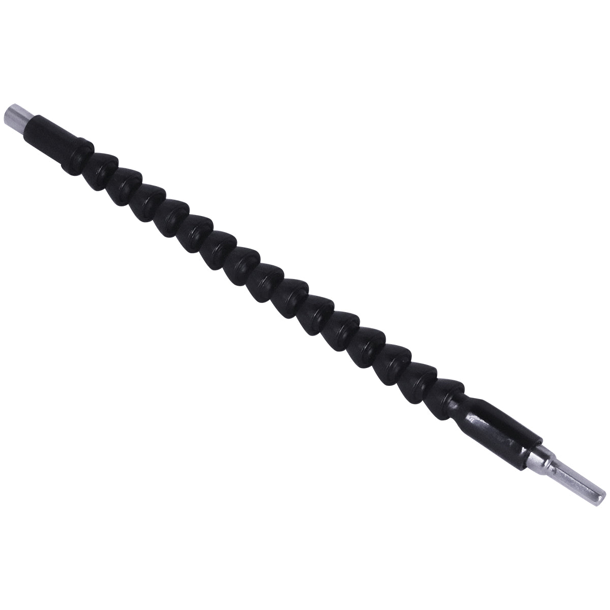 Cabo Extensor Flexível Para Parafusadeira 1/4 Tradestar - Extensor preto flexível para parafusadeiras, 300mm, ponta magnética, ideal para áreas de difícil acesso. Ferramenta para montadores, técnicos e profissionais da construção.