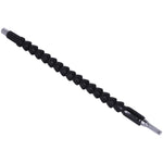 Cabo Extensor Flexível Para Parafusadeira 1/4 Tradestar - Extensor preto flexível para parafusadeiras, 300mm, ponta magnética, ideal para áreas de difícil acesso. Ferramenta para montadores, técnicos e profissionais da construção.