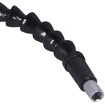 Cabo Extensor Flexível Para Parafusadeira 1/4 Tradestar - Extensão flexível preta para parafusadeiras, com encaixe de 1/4 e ponta magnética, ideal para áreas de difícil acesso. Ferramenta para montadores, técnicos e profissionais da construção.
