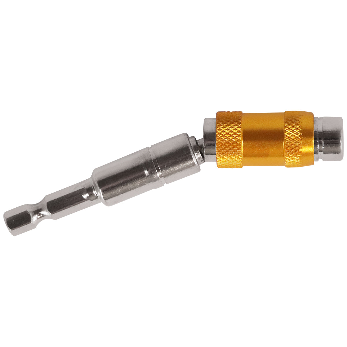 Adaptador Angular 90º 1/4 com Ponta Magnética para Parafusadeira Tradestar - Facilita o acesso a parafusos em ângulos difíceis e espaços apertados, ideal para montadores e técnicos.