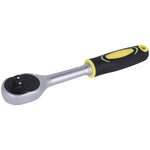 Chave catraca reversível encaixe 1/2" com jogo de soquetes 10 a 22 mm Pro Tradestar, ferramenta de aço cromo vanádio para mecânica e indústria. Ideal para apertar e soltar porcas e parafusos com precisão e durabilidade.