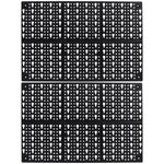 Painel Porta Ferramentas 24 Ganchos Organizador Para Casa Tradestar - Painel preto modular com furos para organização de ferramentas em oficinas e garagens. Inclui 24 ganchos de diferentes tipos para otimizar o armazenamento e acesso às ferramentas.