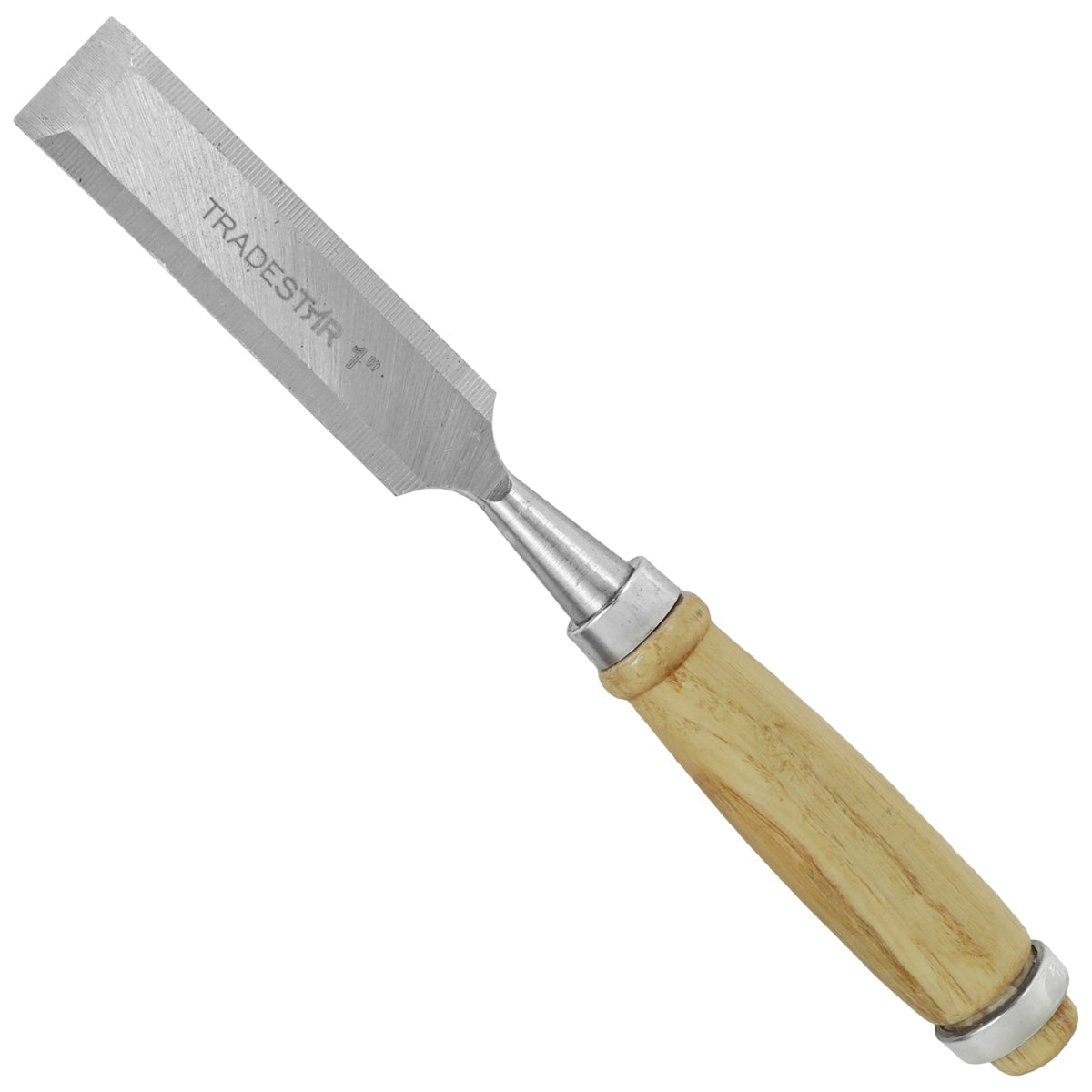 Kit 5 Formão Madeira Tradestar 1 Polegada (25mm) para entalhe e corte em madeira. Ferramenta de aço de alta qualidade com cabo ergonômico, ideal para marcenaria, carpintaria e projetos DIY.