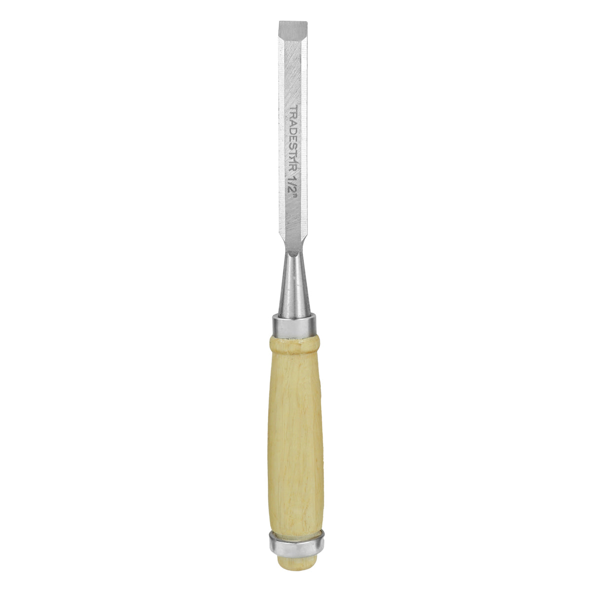 Kit 5 Formão Madeira Corte Entalhe 1/2 Pol 12MM Tradestar - Formão para entalhe em madeira com lâmina de aço de alta qualidade e cabo ergonômico, ideal para marcenaria e carpintaria. Ferramenta Tradestar para artesãos e entusiastas DIY.