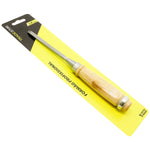 Kit Formão para Madeira Tradestar 1/4 Pol (6,35mm) para entalhe e corte preciso em projetos de marcenaria e artesanato. Ferramenta profissional com lâmina afiada e cabo ergonômico.