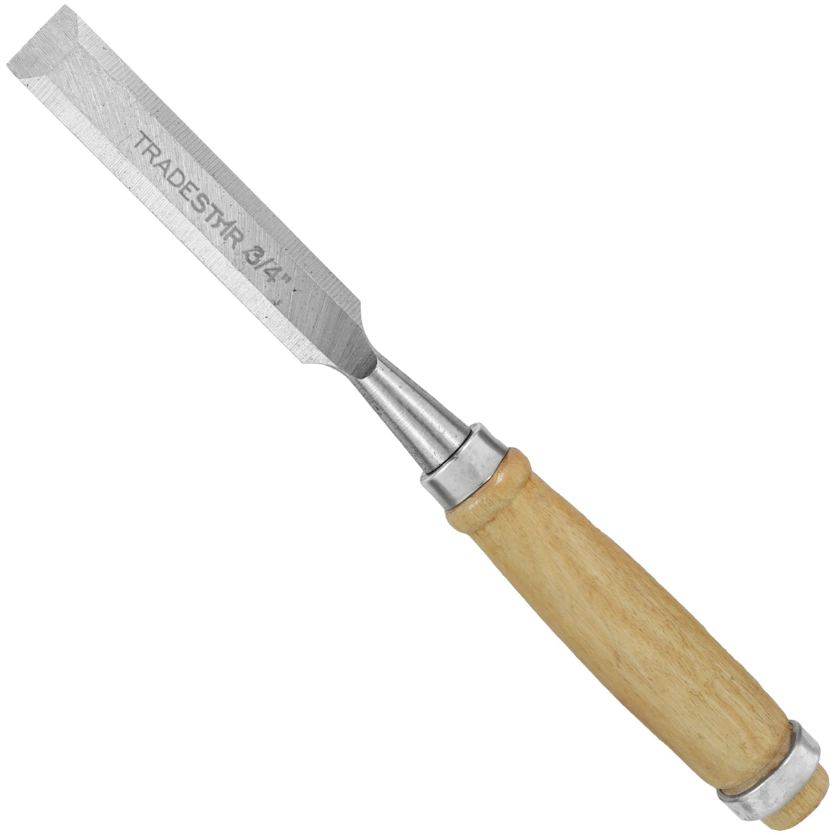 Kit 5 Formão Madeira Corte Entalhe 3/4 Pol 19MM Tradestar - Formão de aço para entalhe e marcenaria, com cabo ergonômico de madeira, ideal para cortes precisos em projetos de madeira e artesanato.