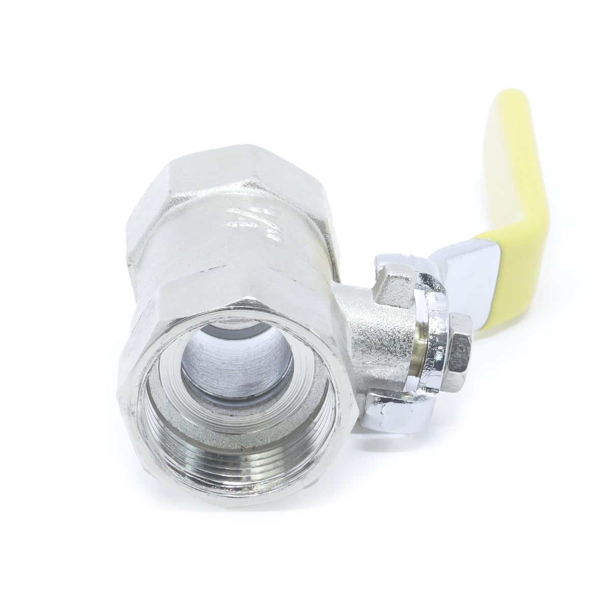 Registro de esfera Tradestar com alavanca 3/4 em liga de zinco, kit com 10 unidades, ideal para controle de fluxo de água em sistemas hidráulicos residenciais e comerciais. Apresenta design funcional, durabilidade e fácil manuseio.
