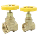 Kit 2 Registro De Gaveta 1/2 e 3/4 Polegada Latão Tradestar - Controle de fluxo de água para instalações hidráulicas, durabilidade e fácil instalação. Ideal para projetos residenciais e comerciais.