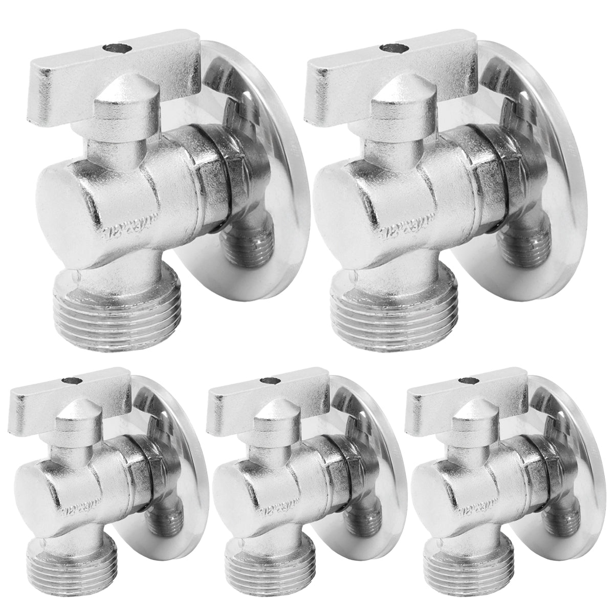 Kit 5 registros torneira slim para máquina de lavar roupa e louças Tradestar. Conjunto de torneiras de alta qualidade, design compacto e fácil instalação. Ideal para otimizar o abastecimento de água em lavanderias e cozinhas.