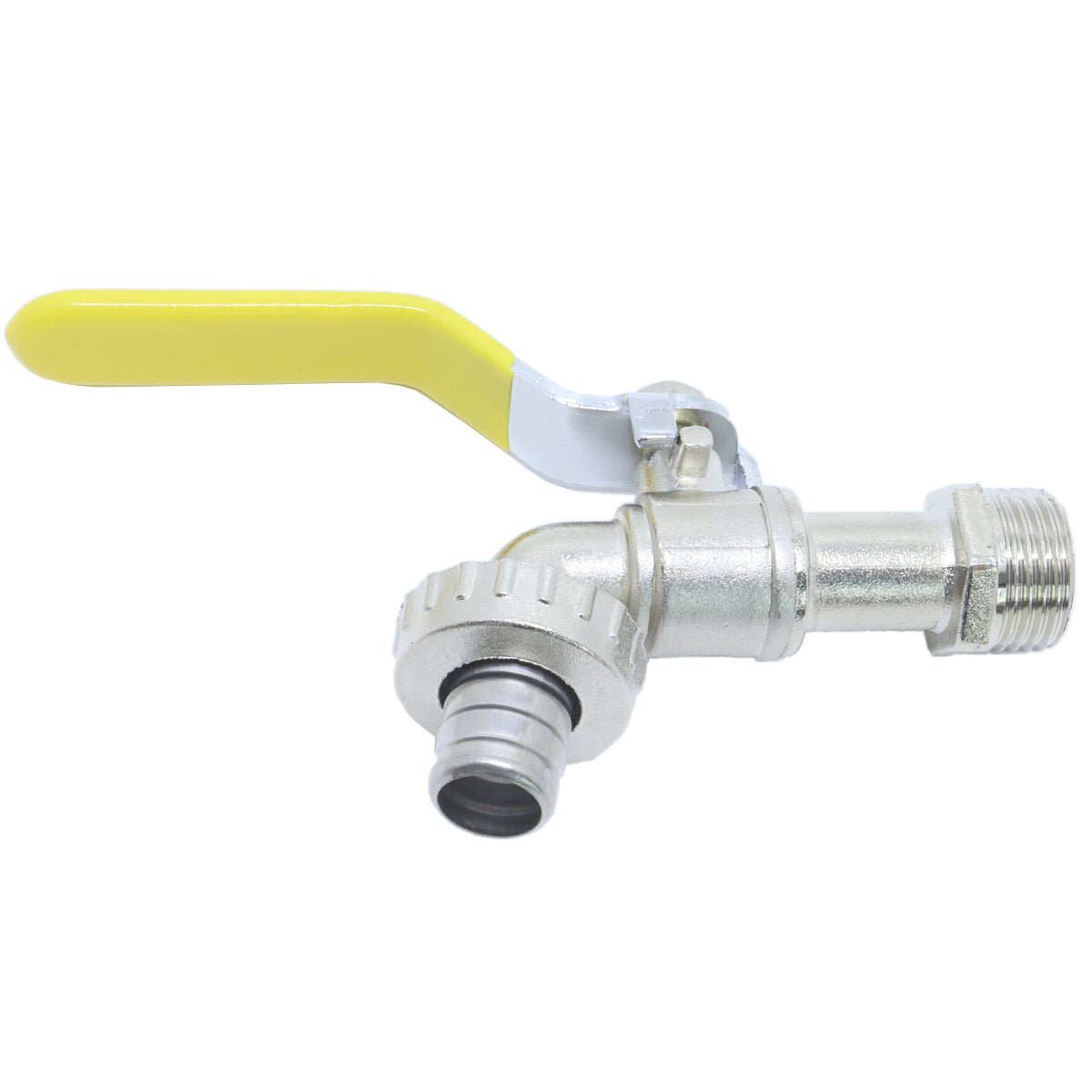 Kit com 5 Torneiras Esfera para Jardim Tradestar com bico 1/2 x 3/4 em metal, ideal para mangueiras. Torneira resistente e elegante para uso externo, perfeita para irrigação e limpeza. Kit de torneiras Tradestar para jardim, durabilidade e funcionalidade garantidas.