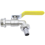 Torneira Esfera para Jardim Tradestar 3/4x3/4 Metal - Kit com 10 unidades, ideal para uso externo, com bico para mangueira e design durável. Perfeita para irrigação e sistemas de jardim.