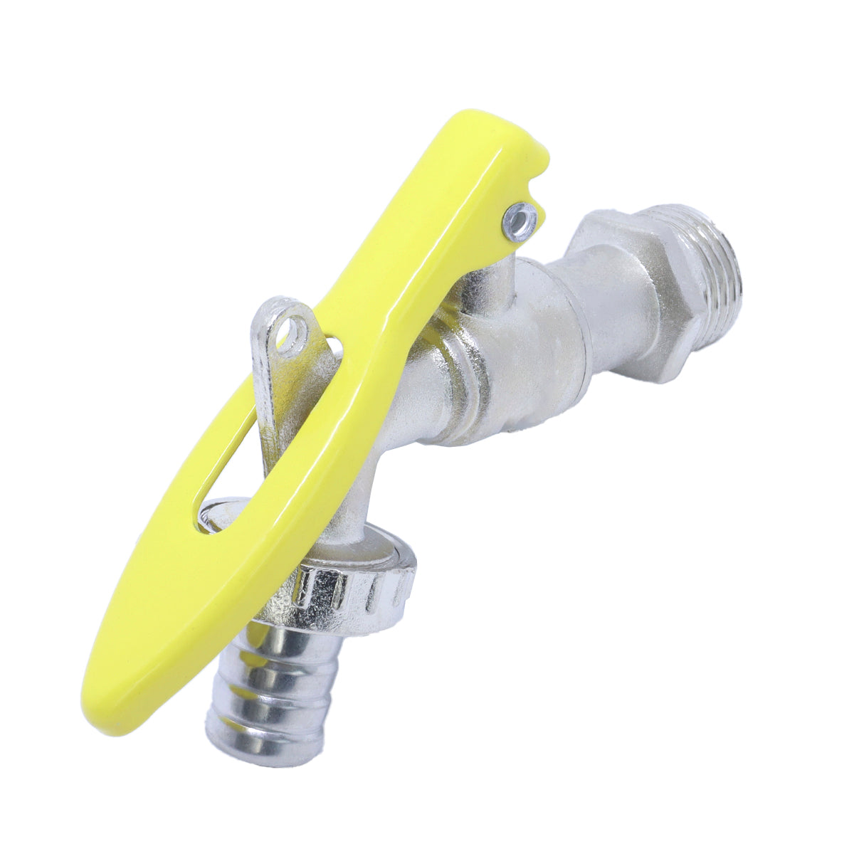 Kit com 5 torneiras para jardim esfera 1/2" com porta cadeado Tradestar. Torneira de esfera com design moderno, durável e segura, ideal para áreas externas. Possui mecanismo de esfera para controle preciso do fluxo de água e porta cadeado para segurança.