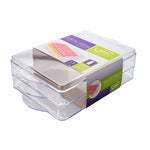 Porta Frios Empilhável 1,6L transparente para geladeira, ideal para organizar e armazenar frios, queijos e outros alimentos. Design empilhável que economiza espaço, com tampa para vedação e manter os alimentos frescos por mais tempo. Marca Alves.