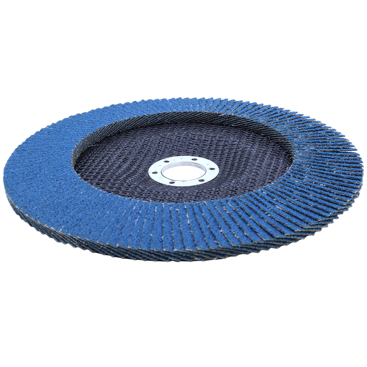 Kit com 5 Discos de Lixa Flap Tradestar 7 polegadas grão 50 para lixadeira, ideal para lixamento médio e acabamento uniforme em diversos materiais. Ferramenta de alta durabilidade e fácil instalação.