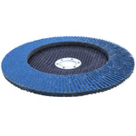 Kit com 5 Discos de Lixa Flap Tradestar 7 polegadas grão 50 para lixadeira, ideal para lixamento médio e acabamento uniforme em diversos materiais. Ferramenta de alta durabilidade e fácil instalação.