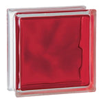 Kit 10 Tijolos Bloco de Vidro Colors 19x19x8 Vermelho - Bloco de vidro quadrado vermelho para decoração e construção, ideal para paredes, divisórias e projetos de design de interiores e exteriores. Tijolo de vidro colorido para ambientes residenciais e comerciais, proporcionando claridade e um toque decorativo.