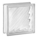 Kit 10 Tijolos Bloco de Vidro Transparente 19x19x8 Água - Bloco de vidro transparente com design 'água', ideal para decoração e construção, proporcionando elegância e iluminação natural em ambientes internos e externos. Perfeito para projetos de design de interiores e arquitetura.