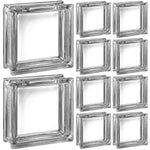 Kit 10 Tijolos Bloco de Vidro Transparente 19x19x8 Cristal - Blocos de vidro transparentes para decoração e construção, ideais para criar ambientes com design personalizado e aproveitar a luz natural. Perfeitos para projetos de arquitetura e design de interiores.