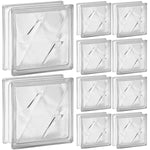 Kit 10 Tijolos Bloco de Vidro Transparente 19x19x8 Estrela - Blocos de vidro transparentes com design em estrela, ideais para decoração e construção. Perfeitos para criar ambientes personalizados e com iluminação diferenciada. Kit com 10 unidades para projetos de design de interiores e arquitetura.